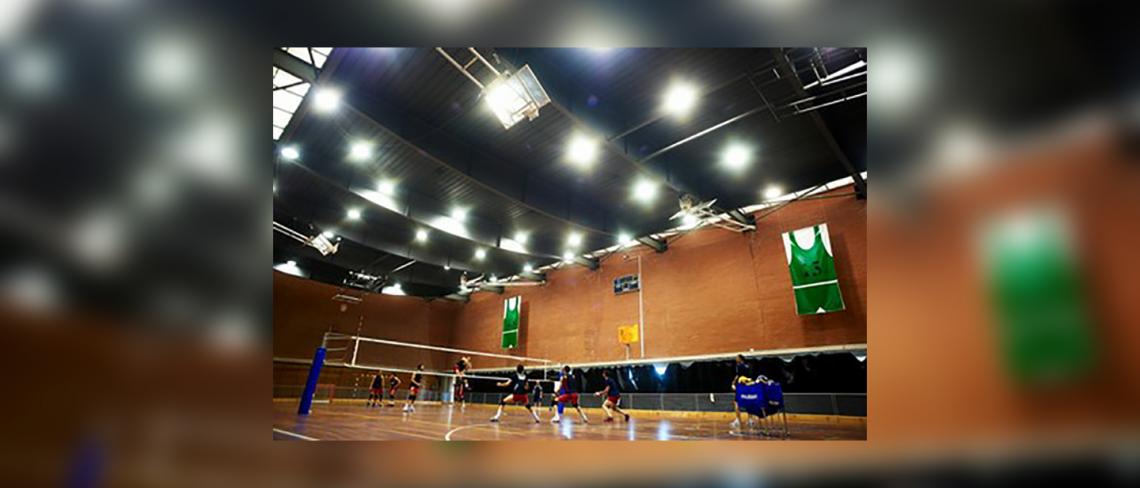 Pista interior do Centro de Alto Rendemento de Sant Cugat del Vallés (Barcelona)